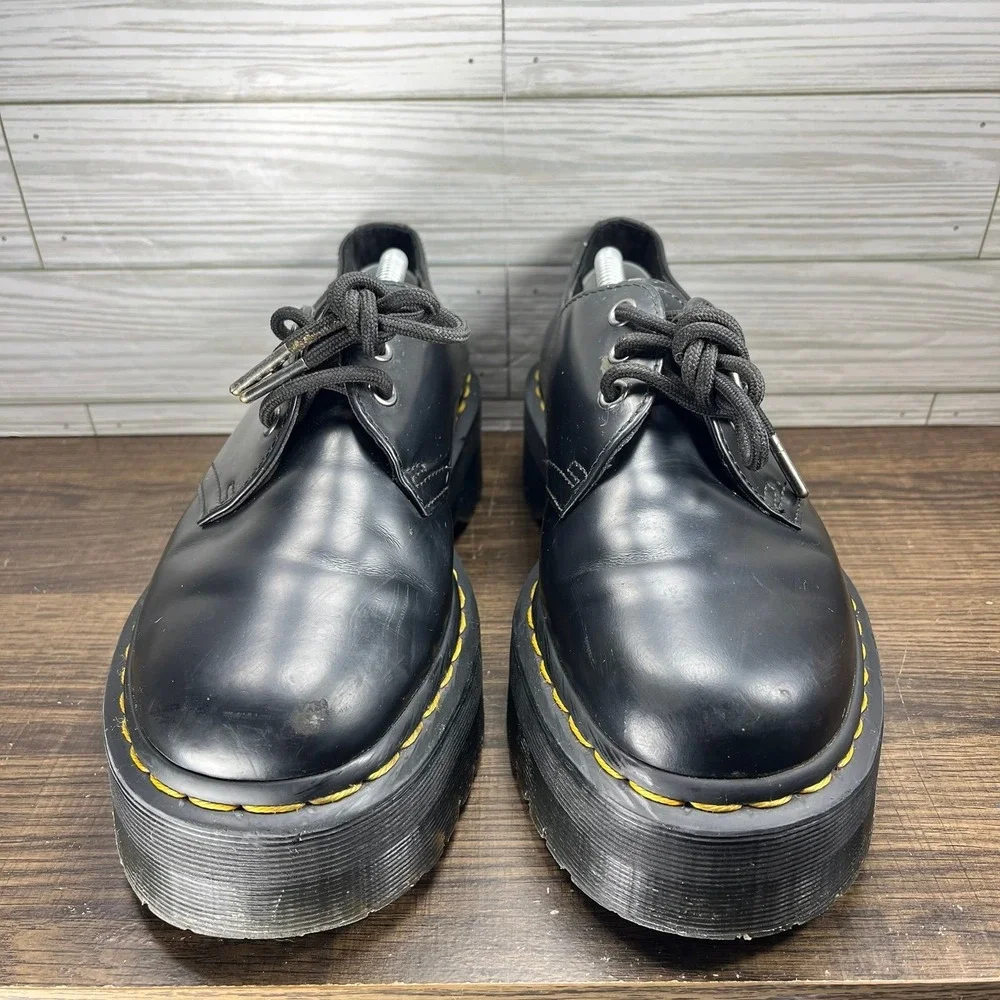 Dr. Martens 25567 Quad Platform Black Shoes - M 7 - W 8